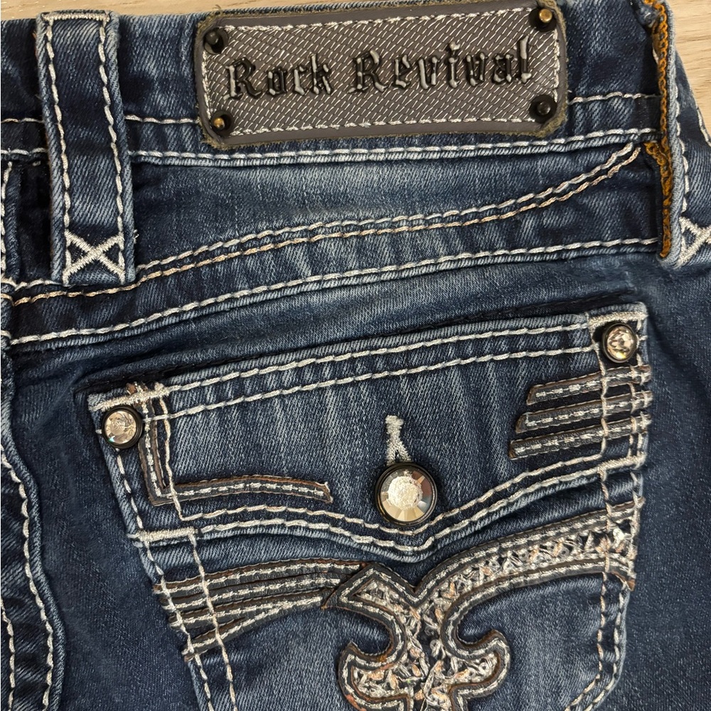 Rock Revival Blue Straight Leg Jeans